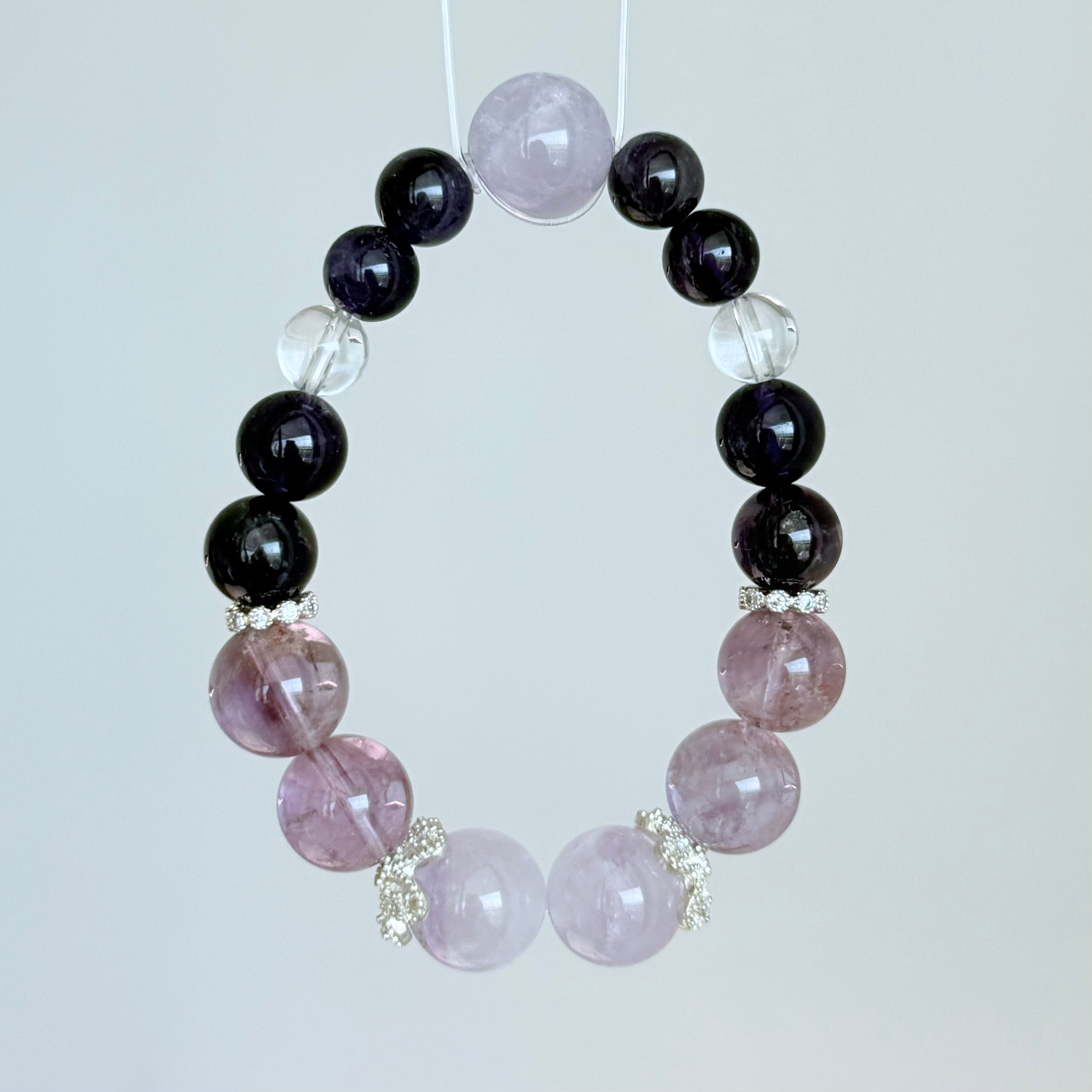 Amethyst & Lavender Quartz Bracelet