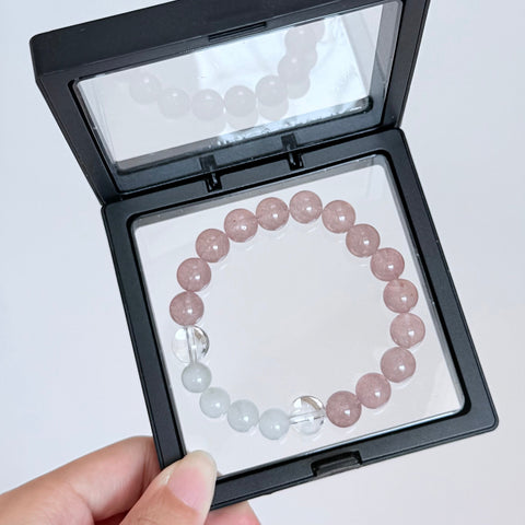 Strawberry Quartz & Aventurine Bracelet