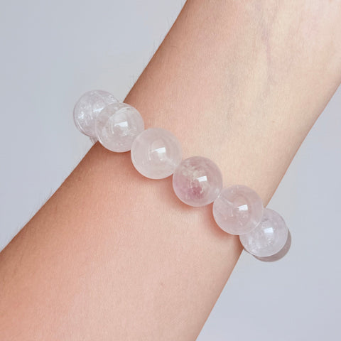 Lavender Amethyst & Clear Quartz Crystal Bracelet