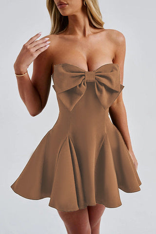 Holly Strapless Skirt with Bow Detail