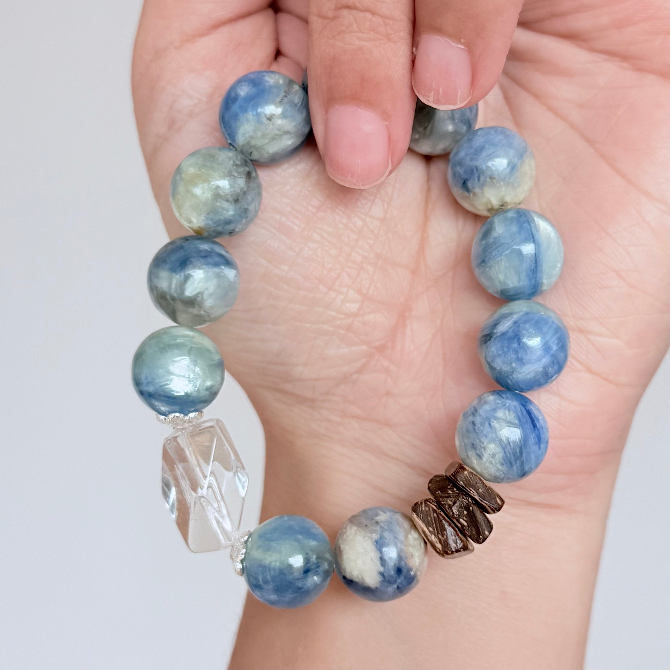 Kyanite & Clear Quartz Bracelet