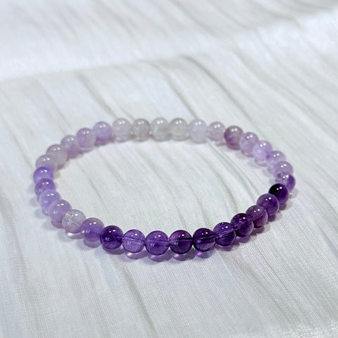 Natural Gradient Amethyst Bracelet