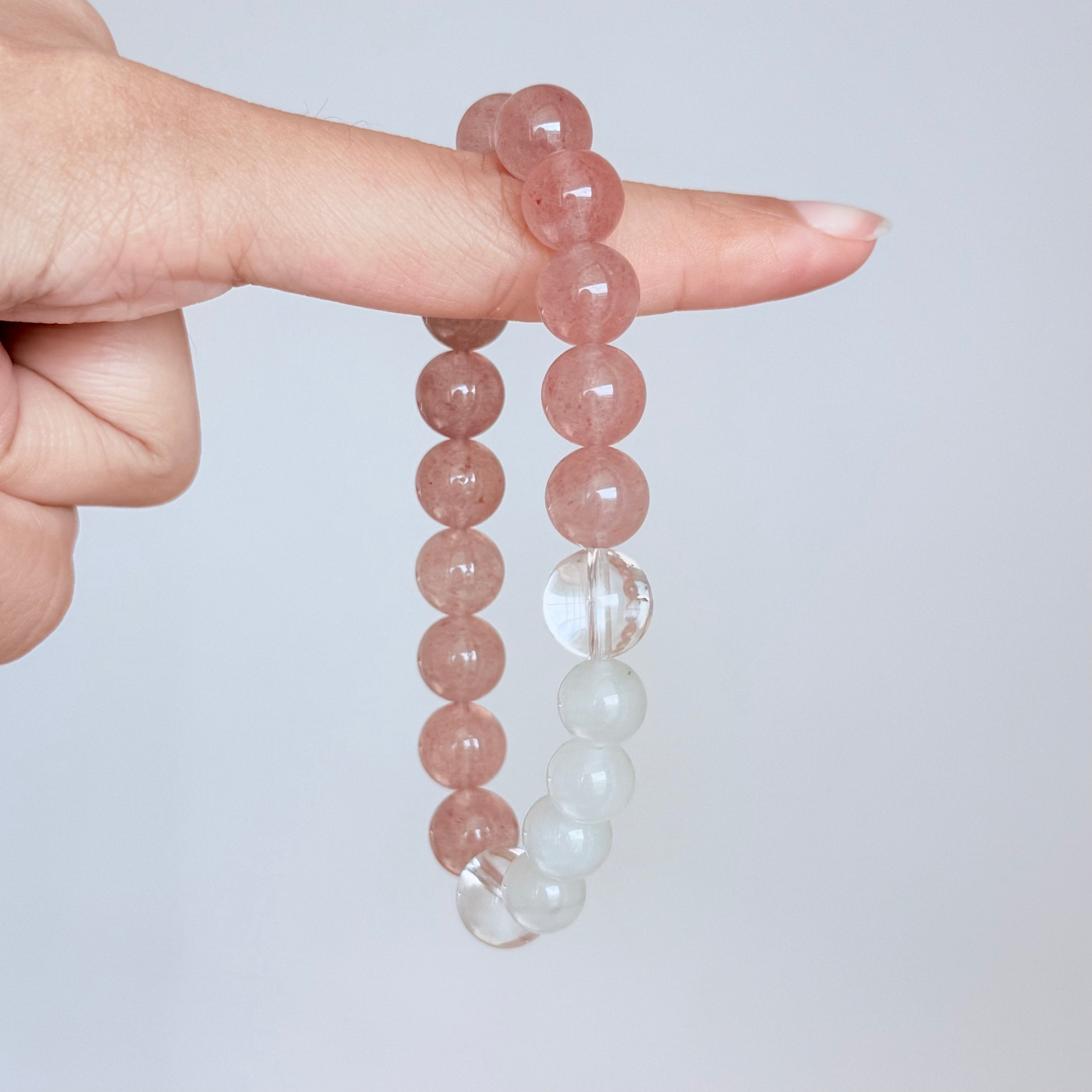 Strawberry Quartz & Aventurine Bracelet