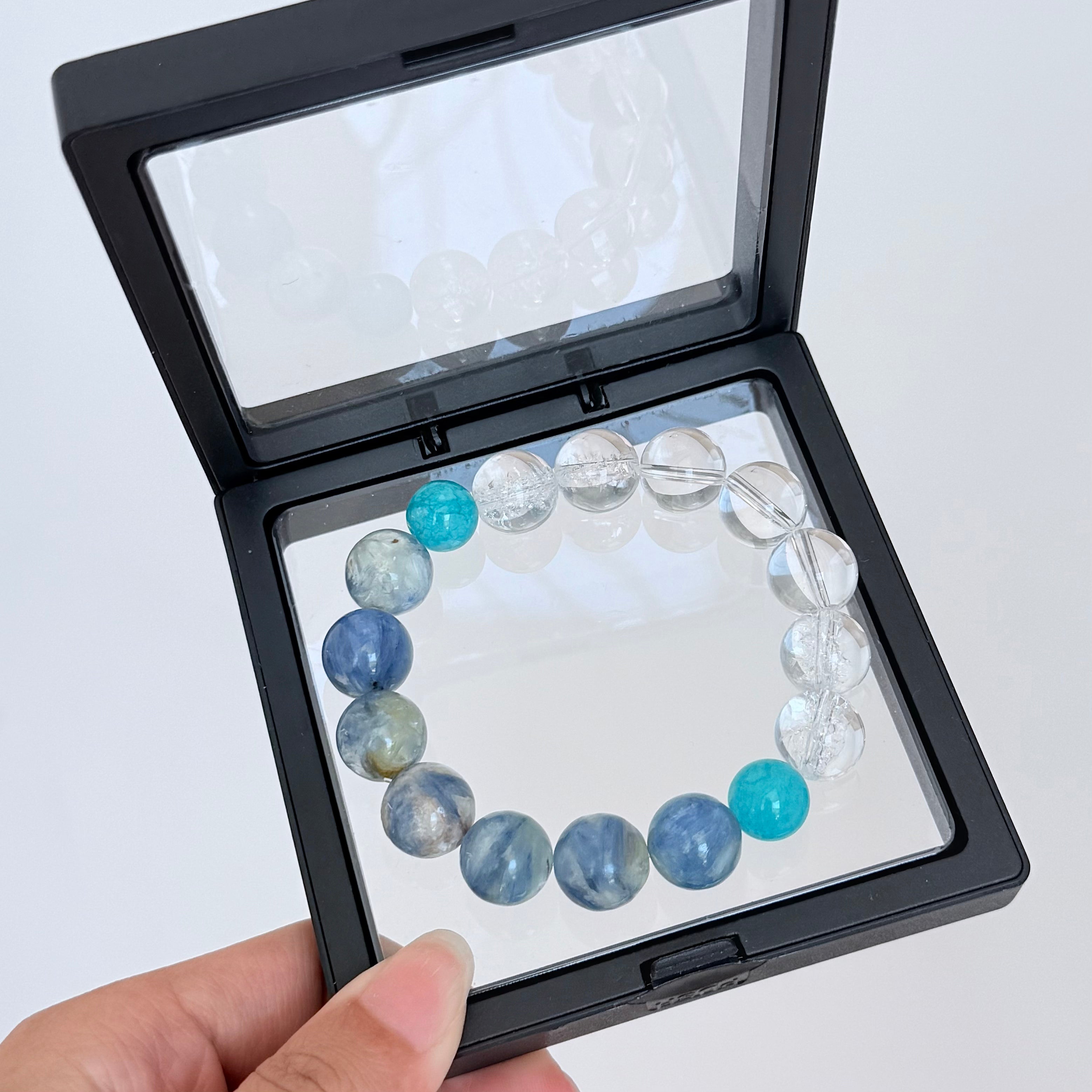 Kyanite & Clear Quartz Crystal Bracelet