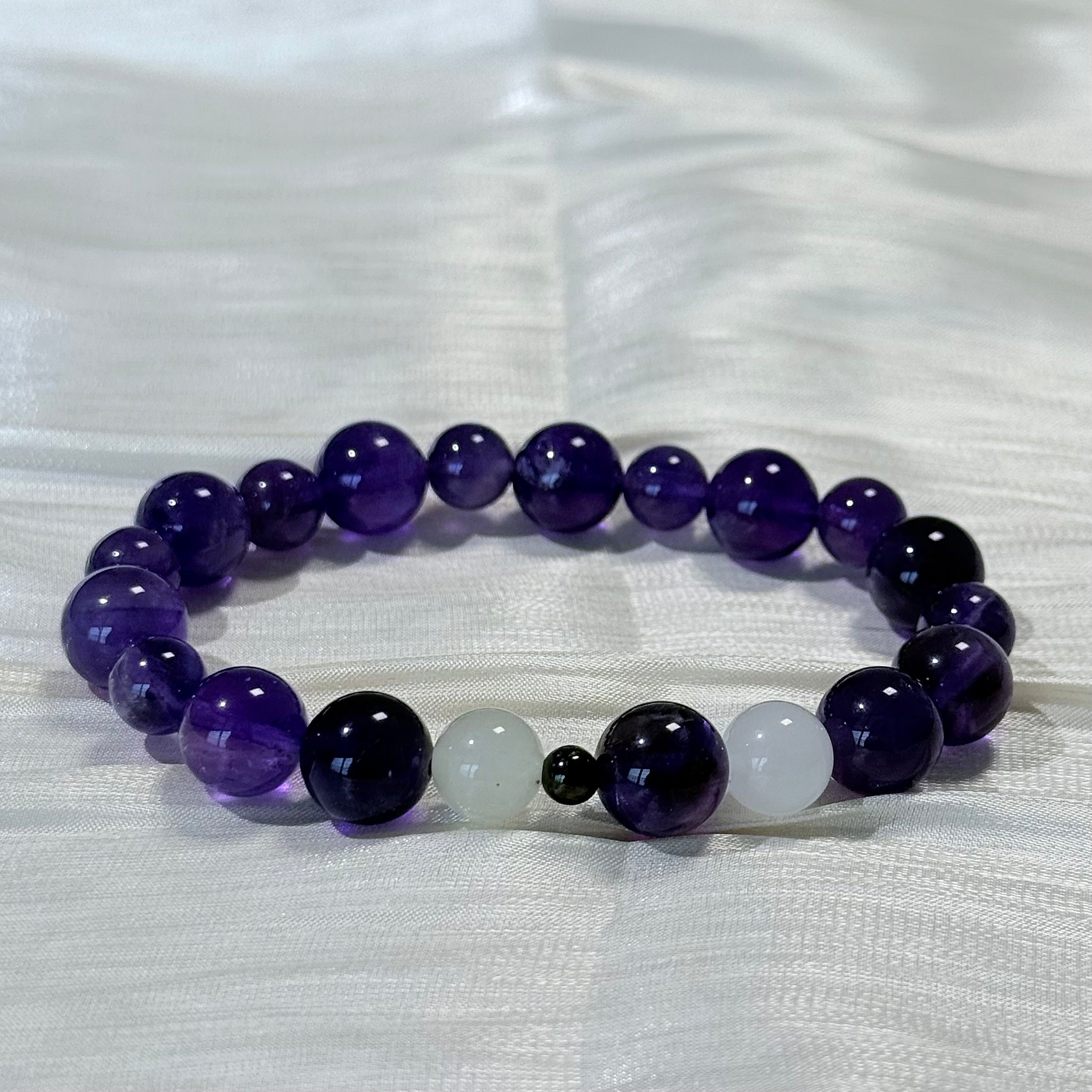 Amethyst & Moonstone Bracelet