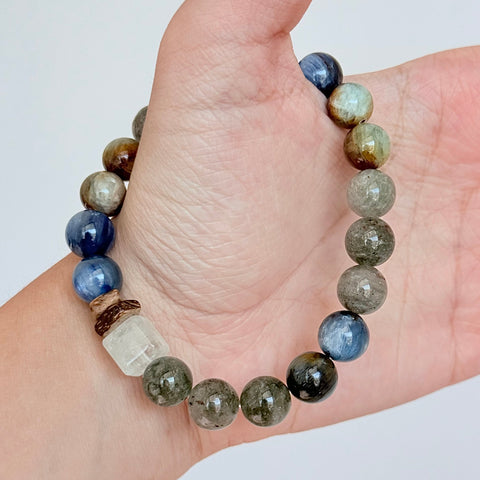 Kyanite & Labradorite Crystal Bracelet
