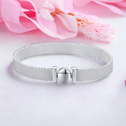 925 Sterling Silver Bracelets Charm Jewelry Relaxions Watch #SCX110