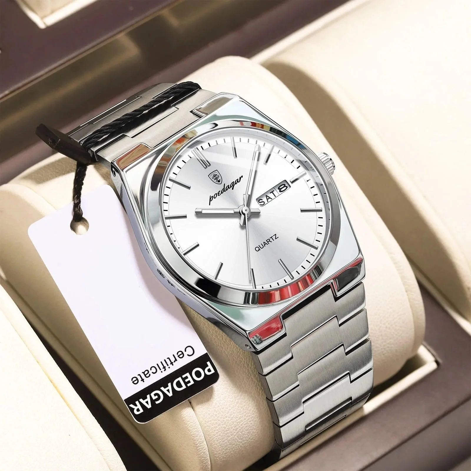 930 Simple Watch - Stainless Steel Quartz Wristwatch