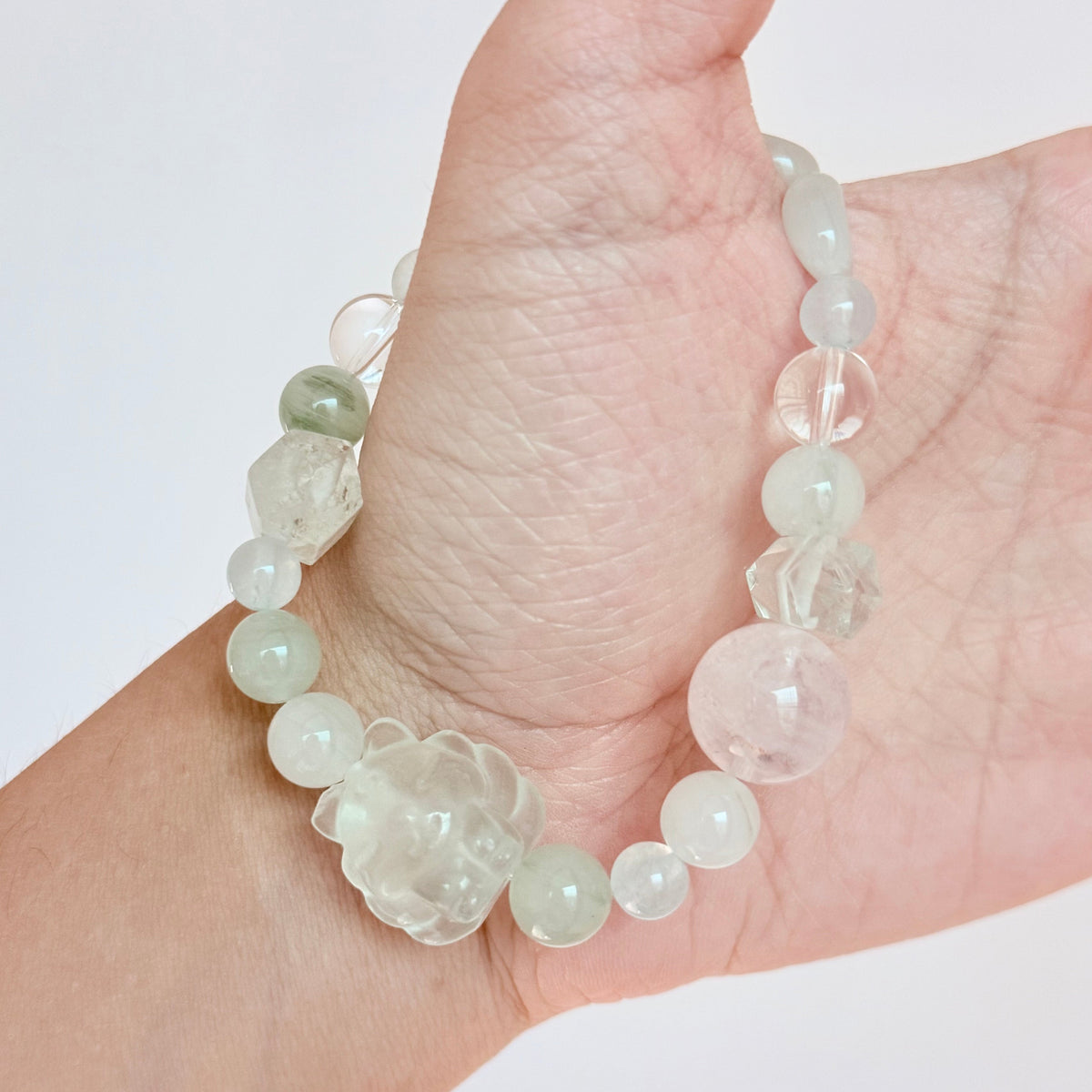 Aquamarine, Amethyst & Moonstone Bracelet