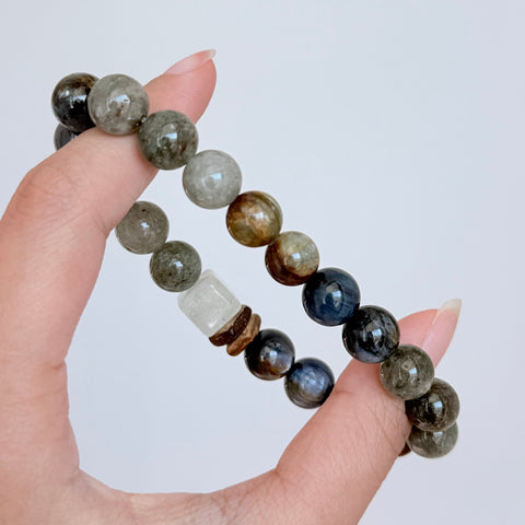 Kyanite & Labradorite Crystal Bracelet
