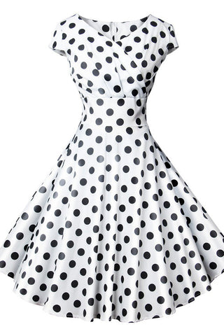 Classic Black and White Polka Dot Dresses