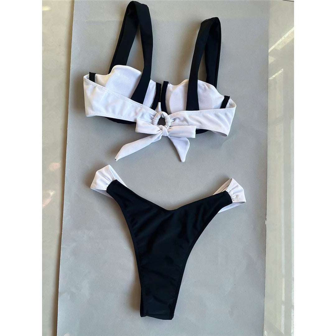 Tina Splicing Underwired High Leg Cut Bikini