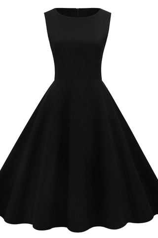 Dark Green Sleeveless Midi A-Line Party Cocktail Dress