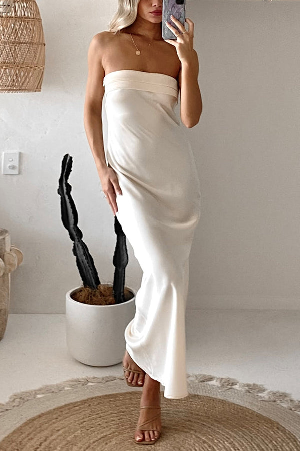 Run To The Top Strapless Maxi Dress