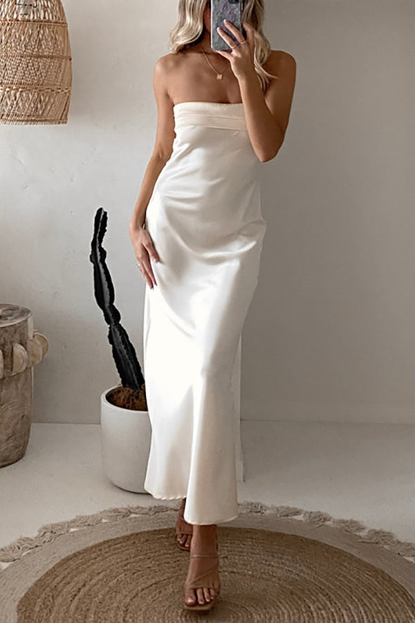 Run To The Top Strapless Maxi Dress