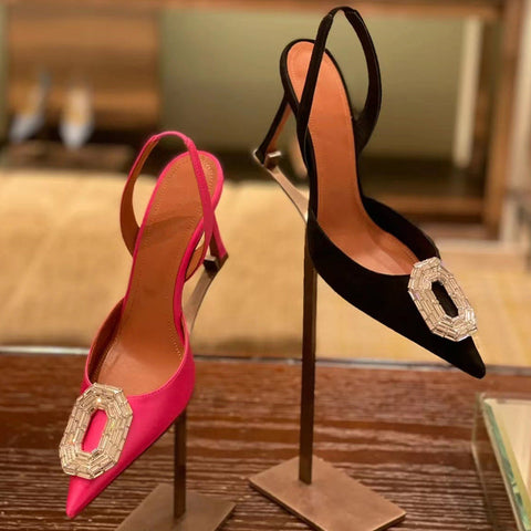 Toe Open Spring Pointed Stiletto Hollow Heels