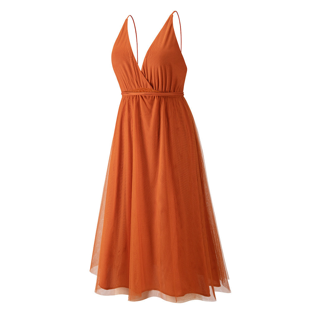 Tonight's the Night Lace Dress - Orange