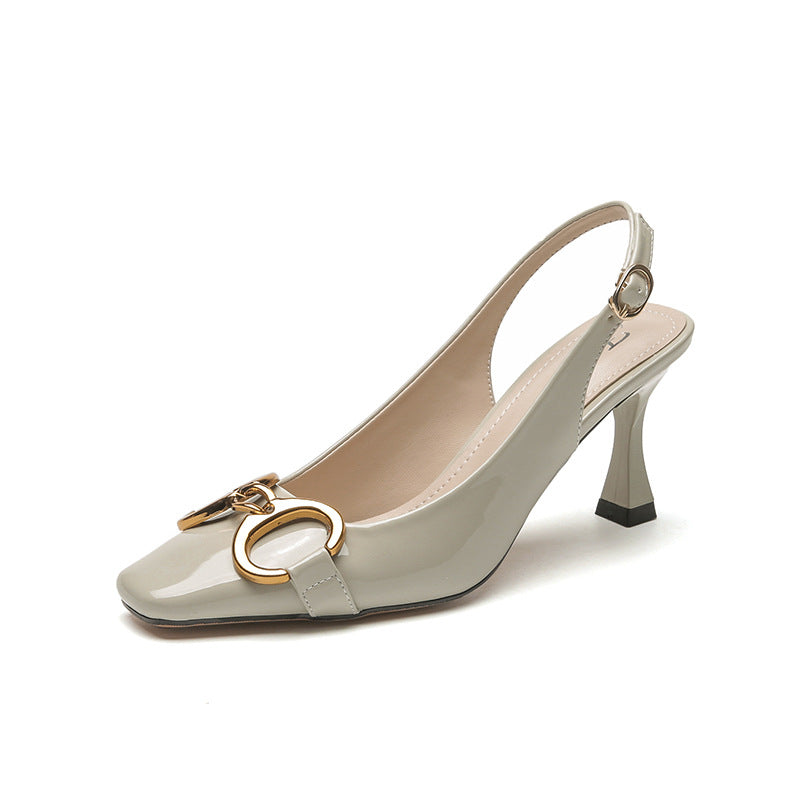 Women's Summer Morandi With Toe Box Back Open Heels