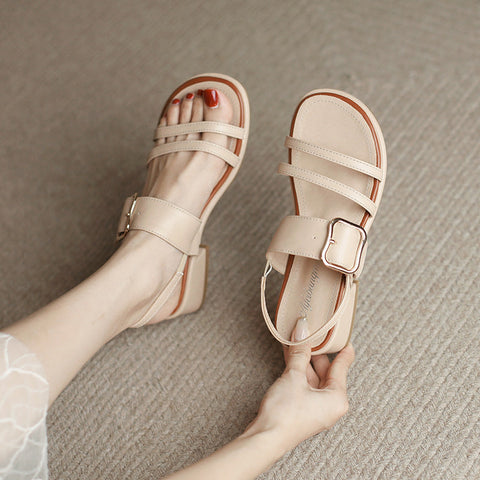 Women's Chunky For Outer Wear Comfortable Summer Strap Sandals