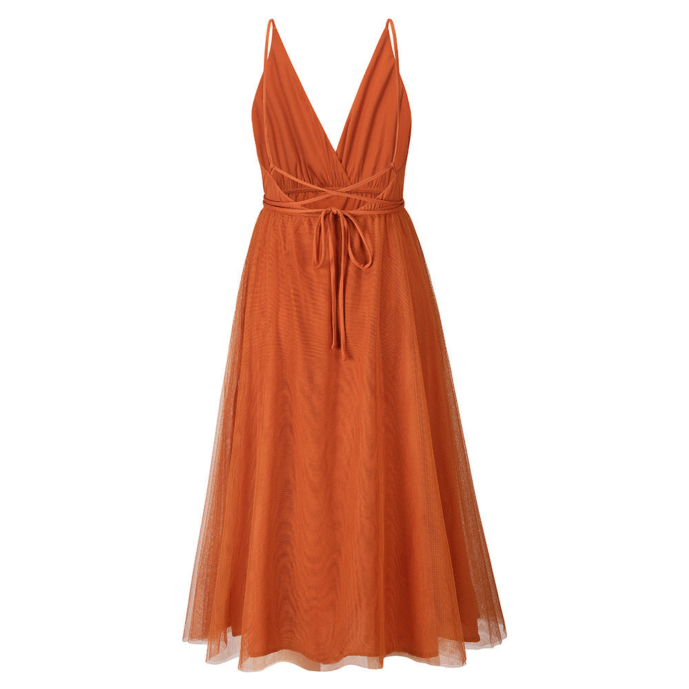 Tonight's the Night Lace Dress - Orange