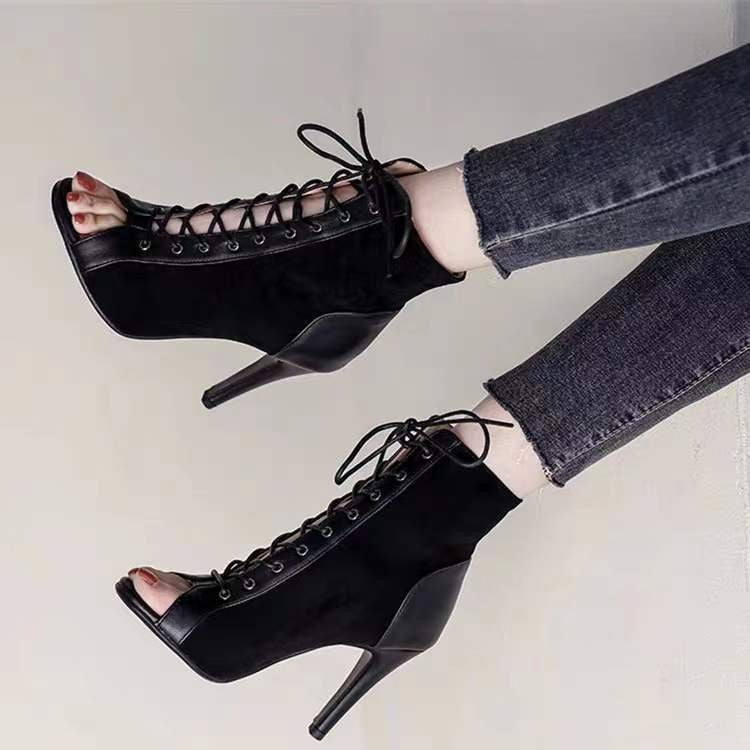 Women's Autumn Ankle Stiletto Dancing Plus Size Heels