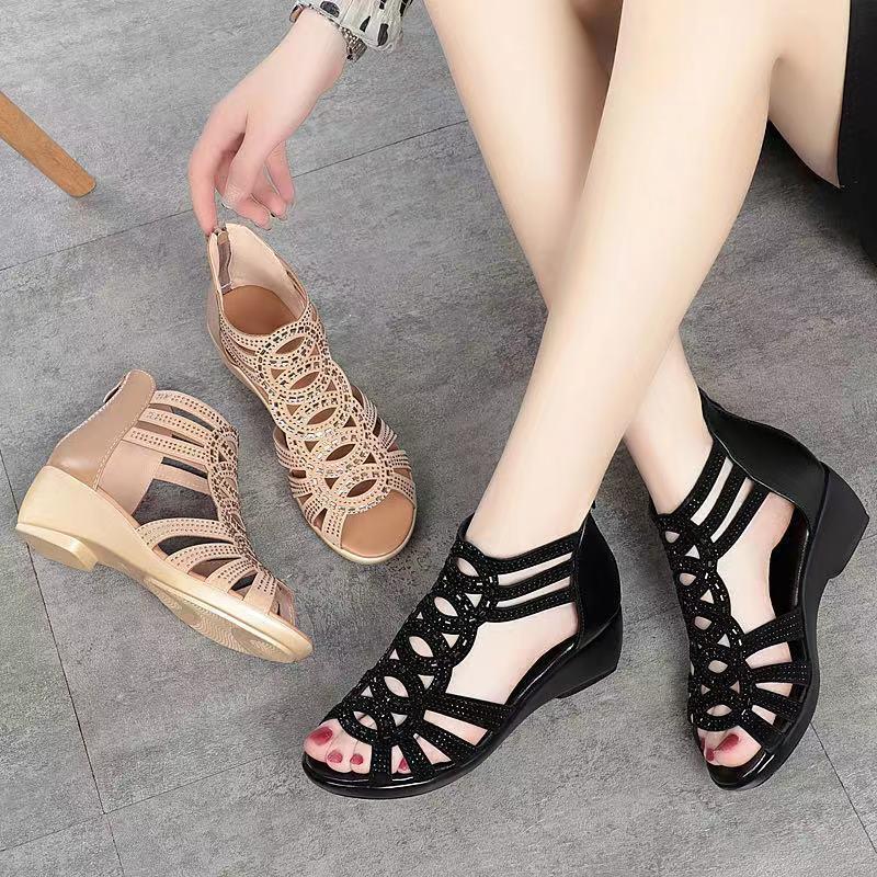 Cool Women's Roman Summer Bottom Mom Heels