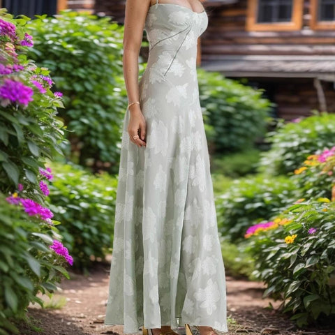 Sheer Fitted Holiday Floral Dress