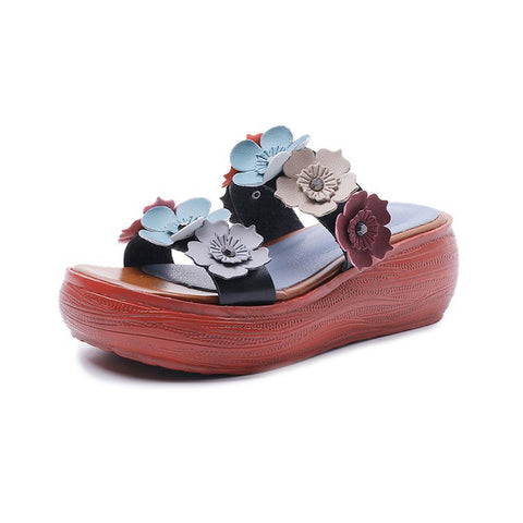 Women's Outdoor Summer Raise The Bottom Platform Slippers