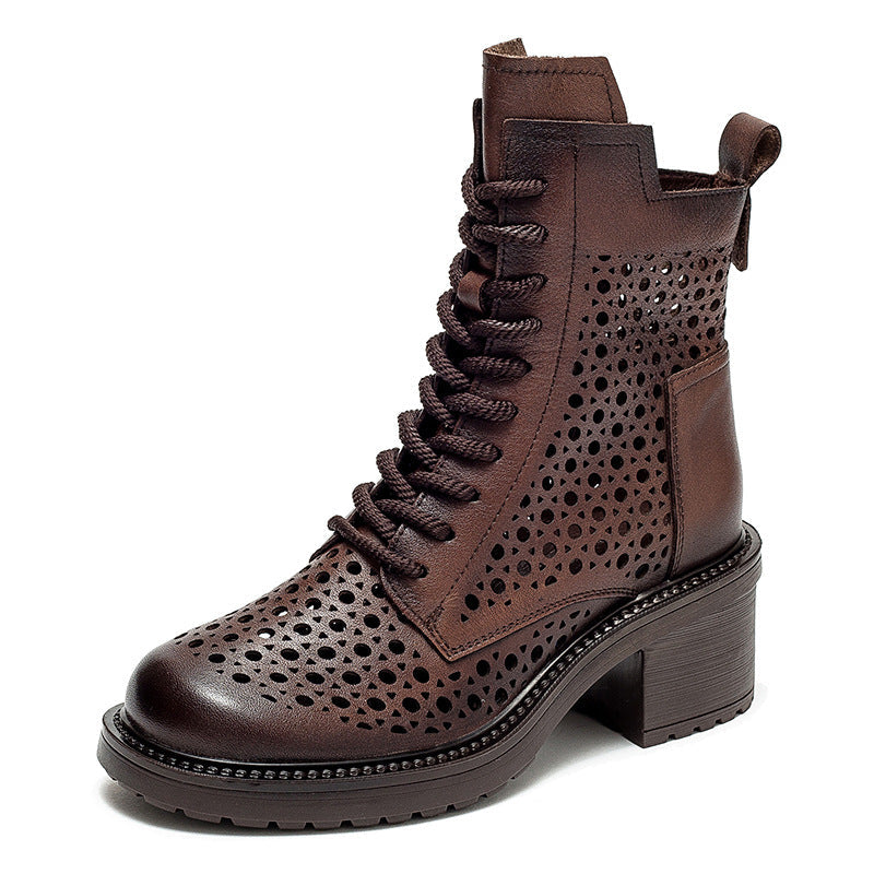 Women's High Top British Style Retro Rub Heels