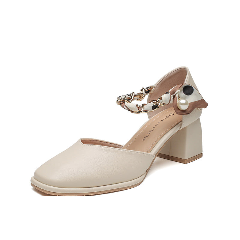 Trendy Innovative Fairy Gentle Mid French Heels