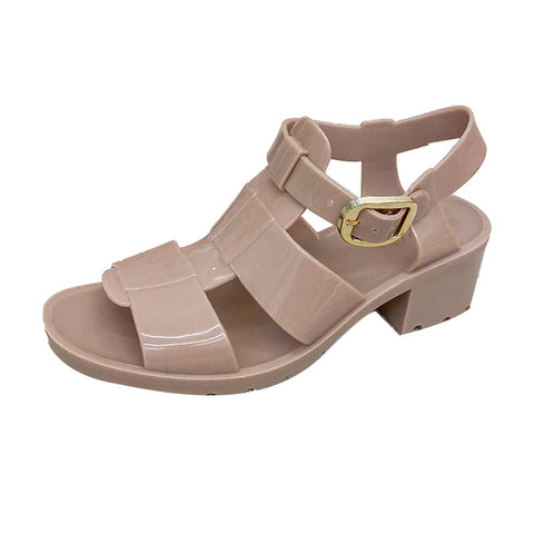 Popular Women's Comfortable Thick Buckle Roman Heels