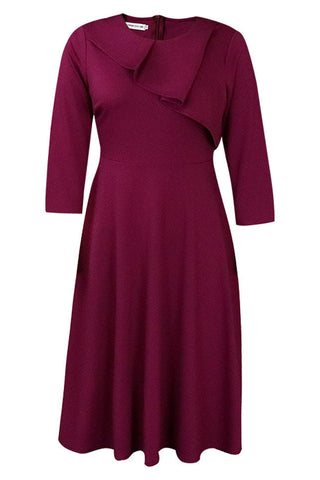 Knee Length Pink A-Line Dress