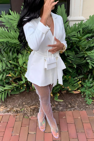 Fish Net Slit Rhinestone Pants
