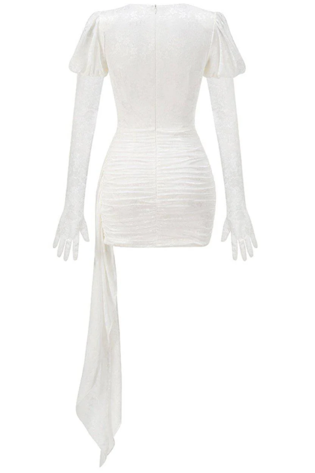 Myra Cutout Draped Mini Dress