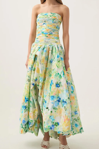 Violette Bubble Hem Maxi Dress