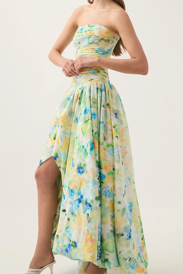 Violette Bubble Hem Maxi Dress