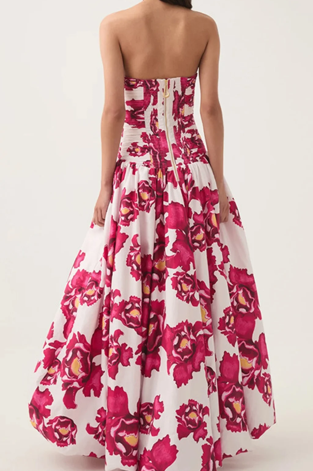 Violette Bubble Hem Maxi Dress