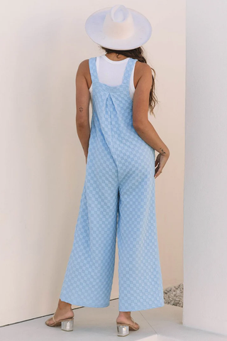 Check Yourself Wide Leg Overalls