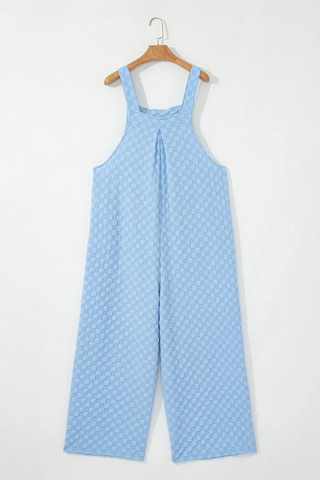 Check Yourself Wide Leg Overalls