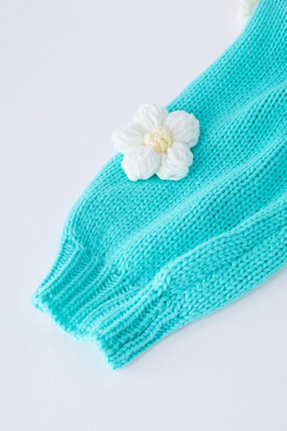 Fall In Daisy Oversized Knit Cardigan