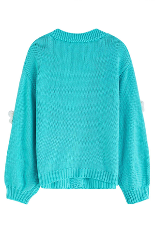 Fall In Daisy Oversized Knit Cardigan
