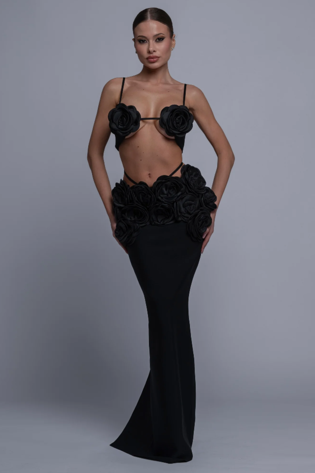 Irma Flower Bandage Skirt Set