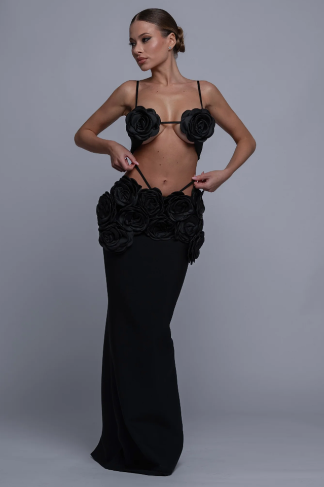 Irma Flower Bandage Skirt Set