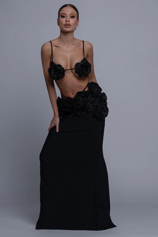 Irma Flower Bandage Skirt Set