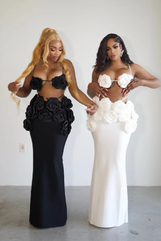 Irma Flower Bandage Skirt Set