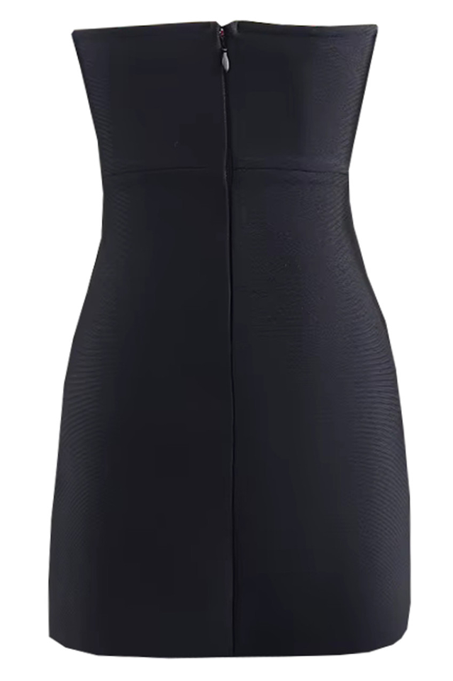 Strapless Sequined Bandage Mini Dress
