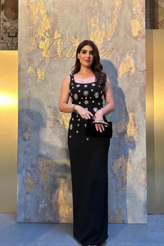 Dismas Rhinestone Ruched Dress