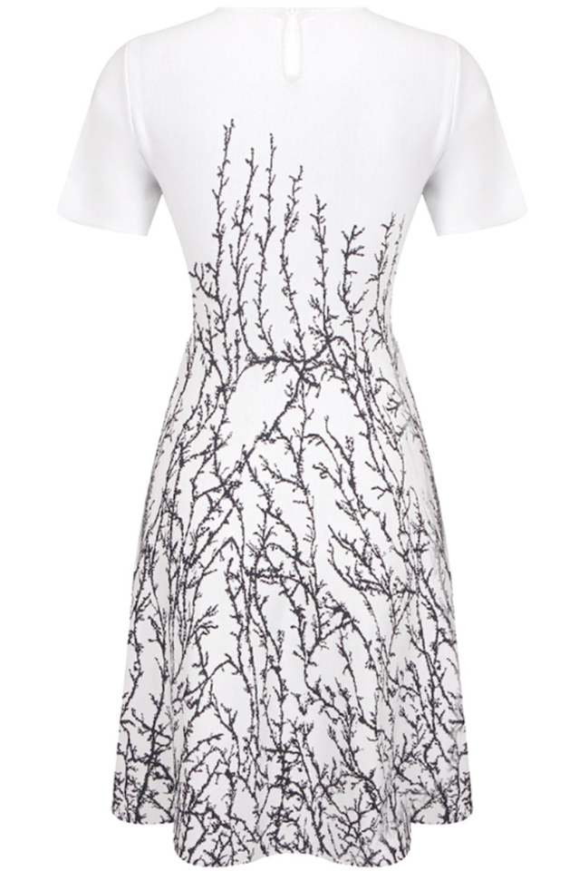 Short Sleeve A Line Dress