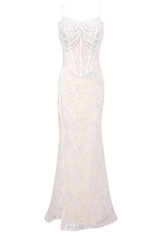 Lace Corset Maxi Dress