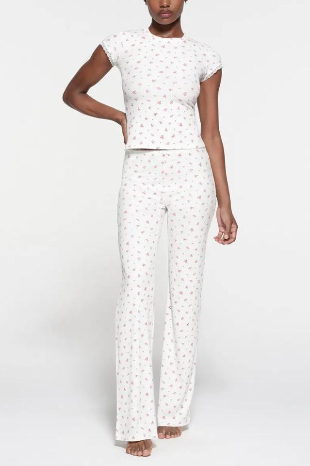 Soft Lounge Lace Pants Set